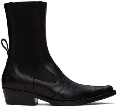 By Far Black Otis Boots In Bl Black