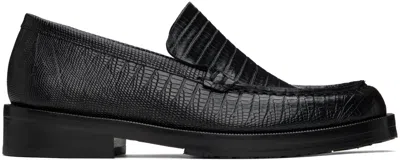 By Far Rafael Leather Loafers In Bl Black