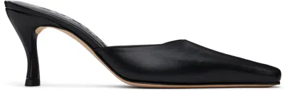 By Far Black Selene Mules In Bk001 Black