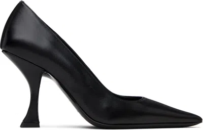BY FAR BLACK VIVA HEELS