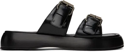 By Far Black Wyatt Sandals In Bl Black