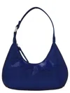 By Far Blue Baby Amber Mini Bag Disco Dot Leather Effect Woman In Blue