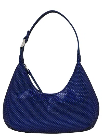 BY FAR BLUE BABY AMBER SHOULDER BAG