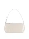 By Far Shoulder Bag   In Maxi Croco In White
