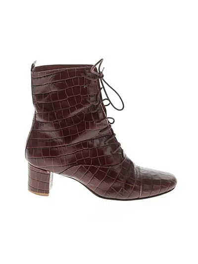 Pre-owned By Far Boots In Brown