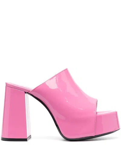 BY FAR BY FAR BRAD PATENT LEATHER MULES