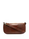 By Far Tan Lizard Rachel Shoulder Bag In Brown