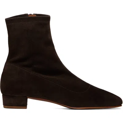 By Far Brown Este Suede Leather Boots In Multi