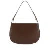 By Far Brown Leather Issa Shoulder Bag