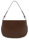 By Far Issa Leather Shoulder Bag In Brown