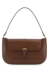 By Far Brown Leather Miranda Shoulder Bag