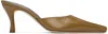 By Far Brown Selene Mules In Br044 Sparrow