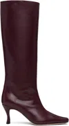 By Far Burgundy Stevie 42 Knee-high Boots In Burgundy