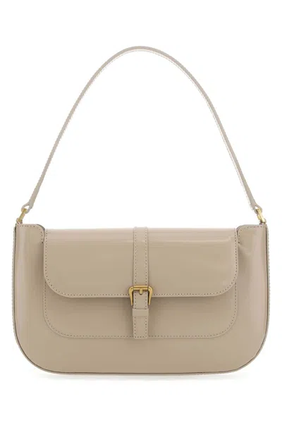 By Far Cappuccino Leather Miranda Shoulder Bag
