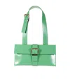 By Far Carol Buckle Detailed Shoulder Bag In Green