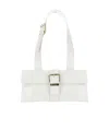 By Far Carol Buckle-embellished Shoulder Bag In White