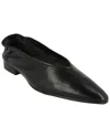 By Far Prudence Leather Flat In Black