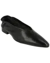 By Far Prudence Leather Flat In Black