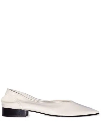 By Far 25mm Carré Pumps In White