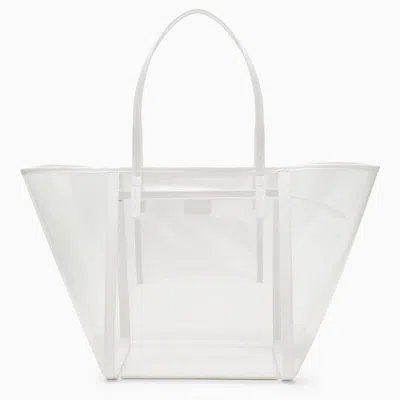 By Far Club White Tote Bag