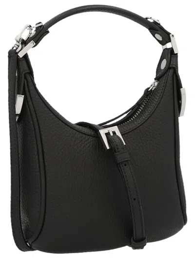 By Far Cosmo Leather Handbag In Black