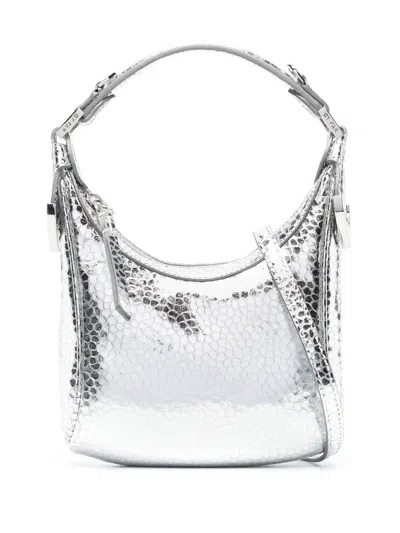 BY FAR COSMO METALLIC TOP-HANDLE BAG