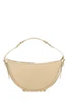 By Far Cream Leather 22 Cm Gib Shoulder Handbag In Yellow