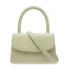 By Far Crocodile-embossed Leather Mini Bag In Nude