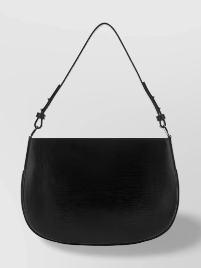 By Far Curved Silhouette Shoulder Bag In Black
