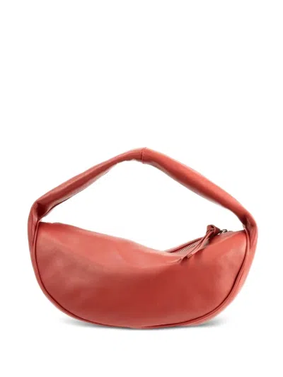 By Far Cush Leather Shoulder Bag In Red