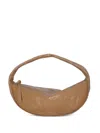 By Far Cush Sparrow Leather Creased Shoulder Bag In Neutrals