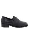 By Far Cyril Slip-on Leather Loafers In Black