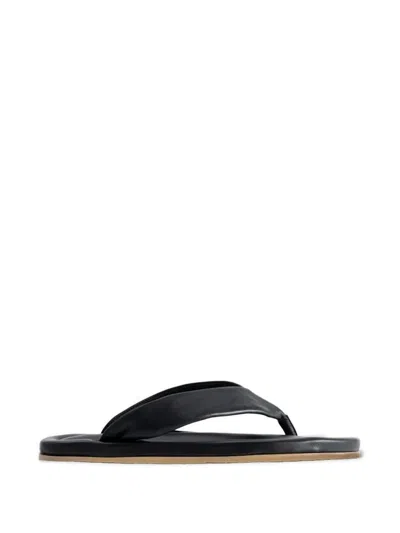 By Far Dasha 2.0 Leather Sandals In Black