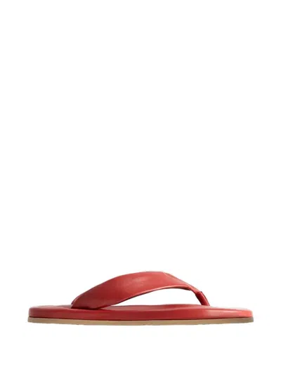 By Far Dasha 2.0 Leather Sandals In Red
