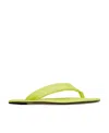 By Far 10mm Dasha Leather Flats In Yellow