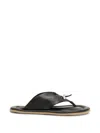 By Far Dashiel Leather Sandals In Black
