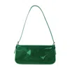By Far Dulce Bag In Green Patent Leather