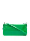 By Far Patent Leather Dulce Rectangular Shoulder Bag In 绿色