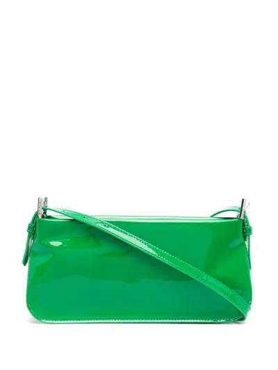 By Far Dulce Patent Leather Shoulder Bag In 绿色