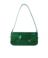 By Far Dulce Bag In Green Patent Leather In Green