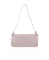 By Far Dulce Logo Embossed Shoulder Bag In Nude