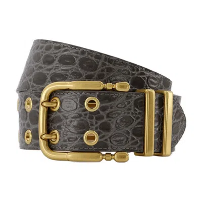 By Far Duo Belt In Grey
