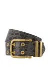 By Far Pin Buckle Belt In Gray