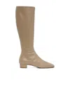 By Far Edie Square-toed Boots In Brown