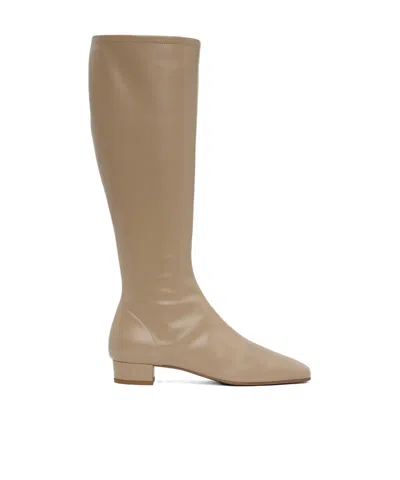 By Far Edie Square-toed Boots In Brown