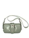 BY FAR ELOISE LEATHER CREASED SHOULDER BAG