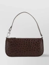 BY FAR EMBOSSED CROCODILE TOTE WITH ADJUSTABLE STRAP