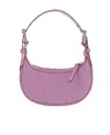 By Far Embossed Zipped Mini Shoulder Bag In Pink