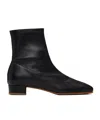 By Far Este 25mm Square Toe Ankle Boots In Black