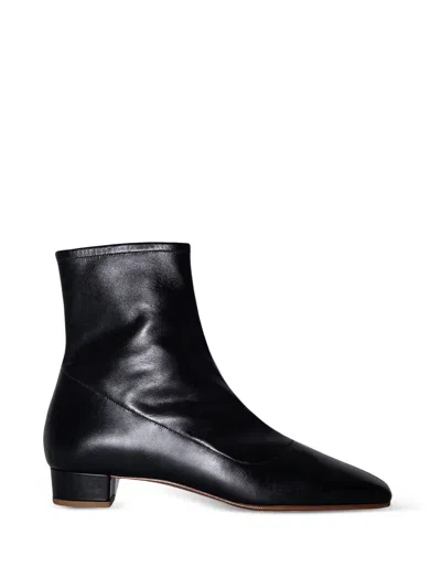 By Far Este Leather Ankle Boots In Black